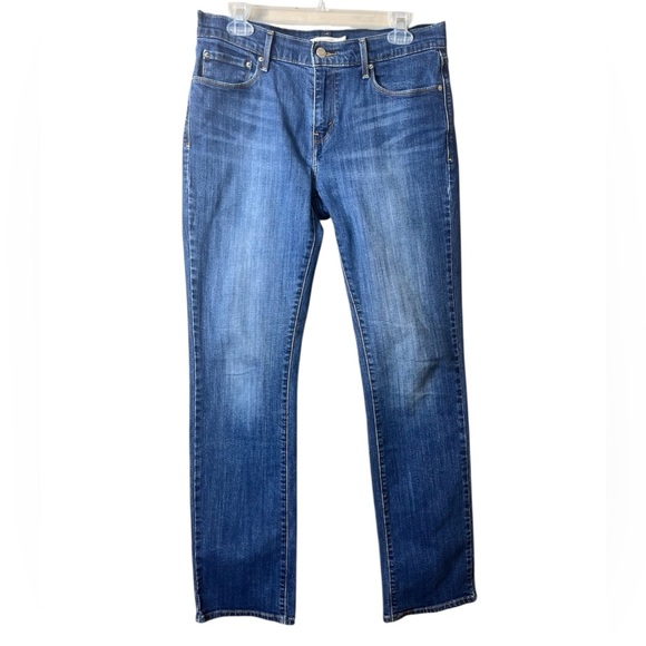 Levi's Women’s 505 Straight Denim Jeans Medium Wash Classic Blue Size 10 - Picture 1 of 8